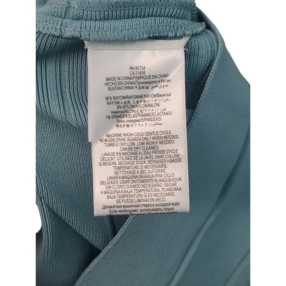 BCBGMAXAZRIA Leger Power Pencil Skirt XS NWT Blue Breeze Bandage